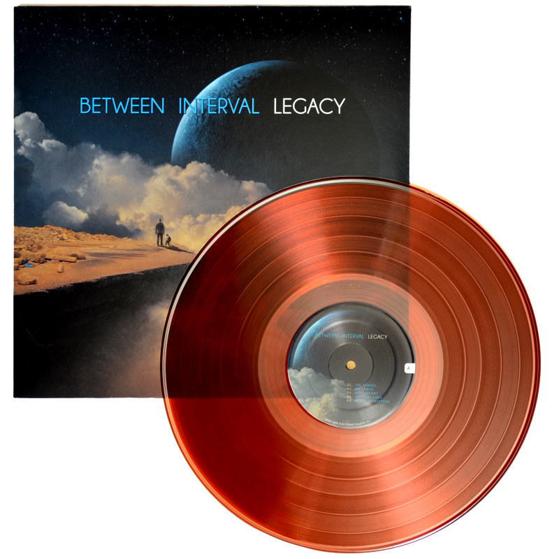 Between Interval - LEGACY LP album cover & colored vinyl record